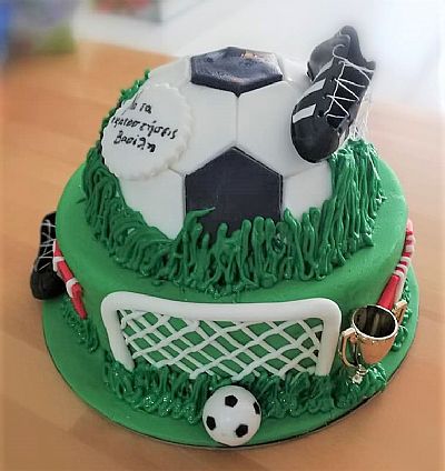 ΤΟΥΡΤΑ 3D 2ΟΡΟΦΗ ΜΠΑΛΑ ΠΟΔΟΣΦΑΙΡΟΥ