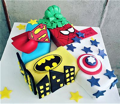 ΤΟΥΡΤΑ 3D Νο 4 SUPER HEROES