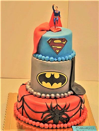 ΤΟΥΡΤΑ 3D 3ΟΡΟΦΗ SUPER HEROES