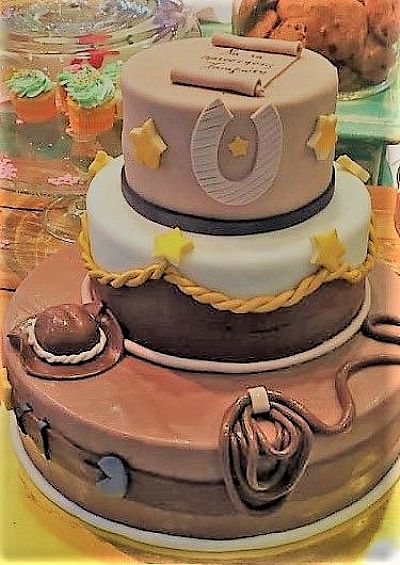 ΤΟΥΡΤΑ 3d 2ΟΡΟΦΗ CAWBOY