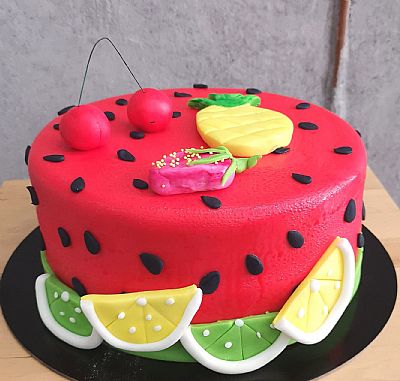 ΤΟΥΡΤΑ 3D ΚΑΛΟΚΑΙΡΙΝΑ ΦΡΟΥΤΑ