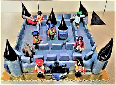 ΤΟΥΡΤΑ 3D PLAYMOBIL ΚΑΣΤΡΟ