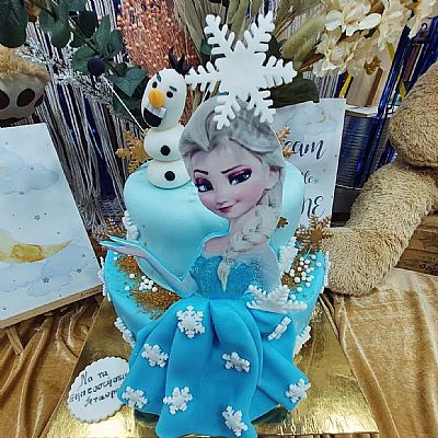 ΤΟΥΡΤΑ 3D ΟΡΟΦΗ FROZEN