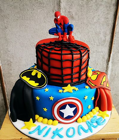 ΤΟΥΡΤΑ 2ΟΡΟΦΗ 3D SPIDERMAN