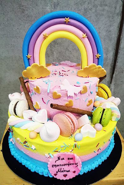 ΤΟΥΡΤΑ 3D 2ΟΡΟΦΗ ΟΥΡΑΝΙΟ ΤΟΞΟ