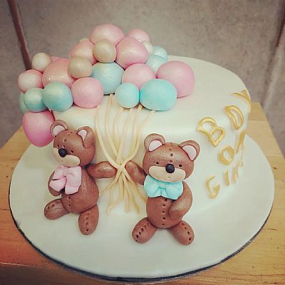 ΤΟΥΡΤΑ 3D ΑΡΚΟΥΔΑΚΙΑ ΜΕ ΜΠΑΛΟΝΙΑ