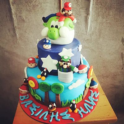 ΤΟΥΡΤΑ 3D SUPER MARIO