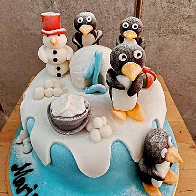 ΤΟΥΡΤΑ 3D ΠΙΓΚΟΥΙΝΟΙ